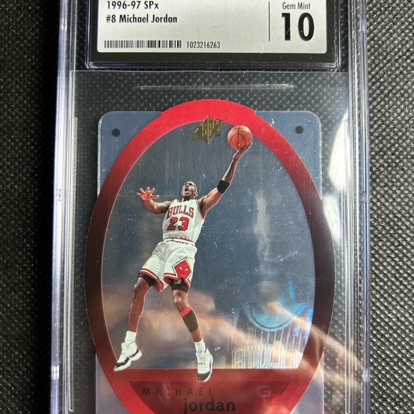 1996-97 Upper Deck Spx Michael Jordan Csg 10 Gem Mint Chicago Bulls🔥🔥🔥 - Picture 4 of 4